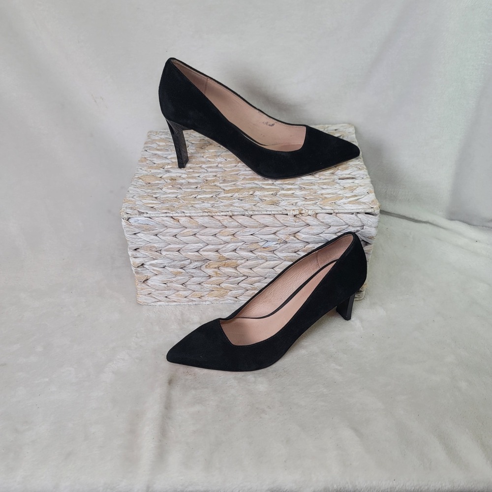 Timeless Classic Black Pumps Special Occasion Career Stiletto Size 7 Whimsigoth